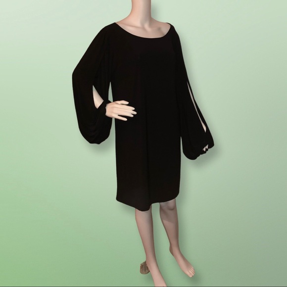 Laundry by Design Dresses & Skirts - Dressy black dress | Laundry by Design| Large  | Slit in sleeves